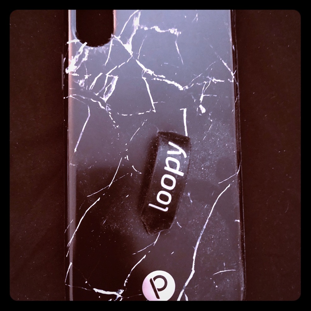 Loopy black marble case for iPhone X/XS